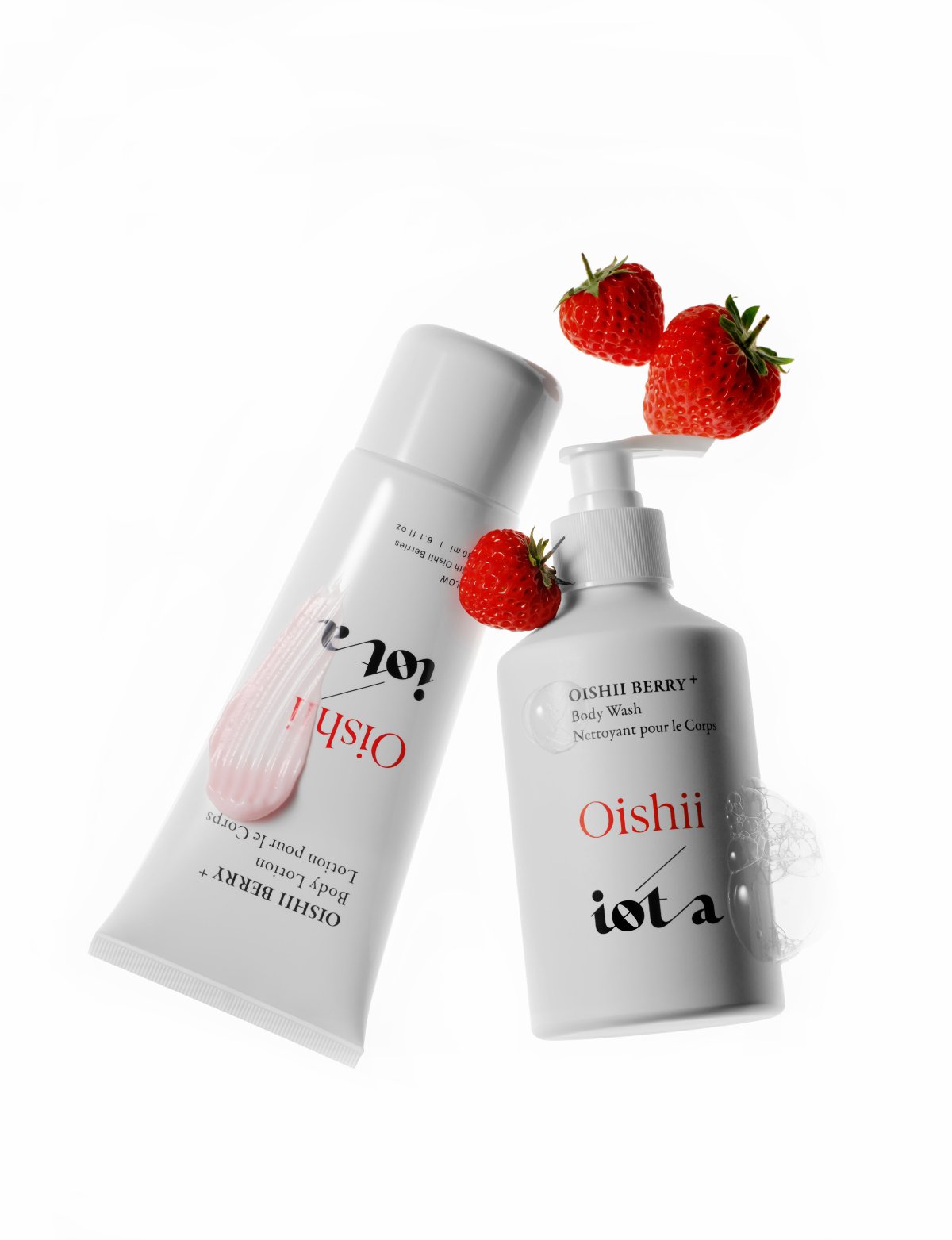 The Oishii Berry Body Duo (Lotion + Body Wash)