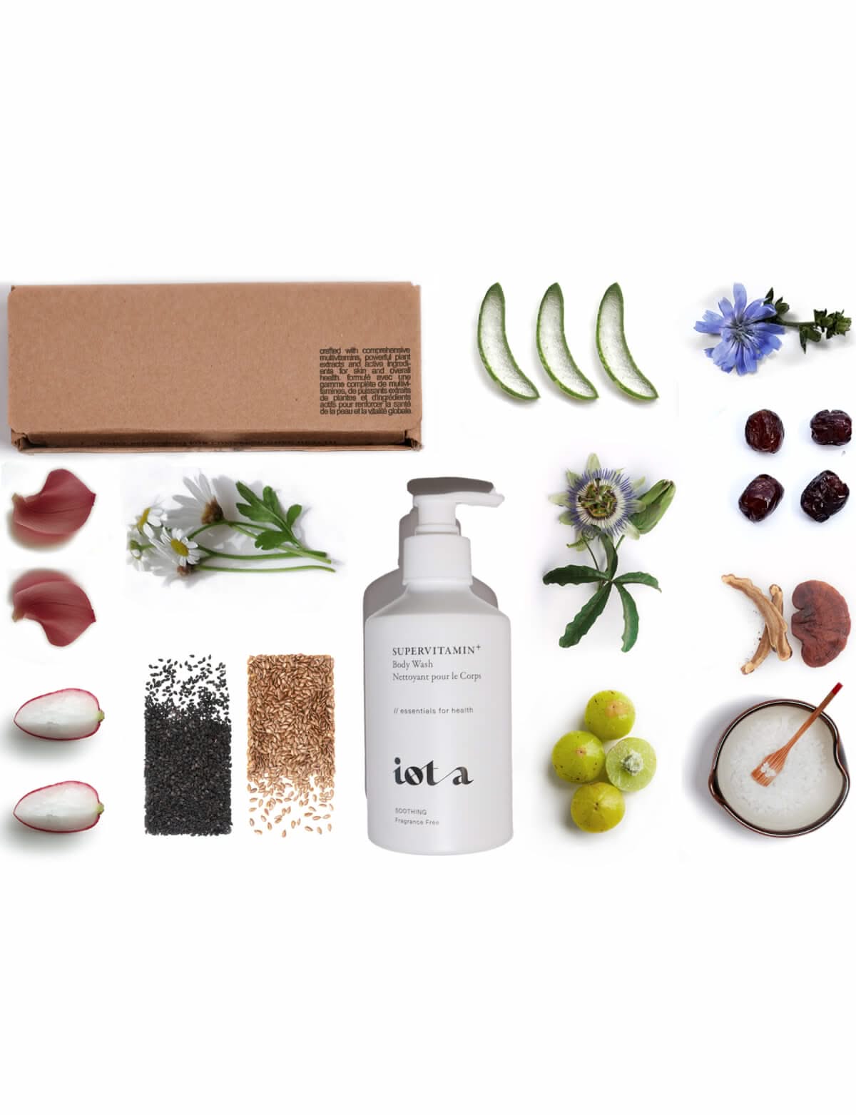 The Ingredients in the Soothing Body Wash